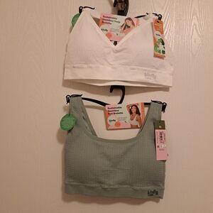 2-Kindly Yours Women's Seamless Knit Bralette and Voop Bralette Set Size XL NWT